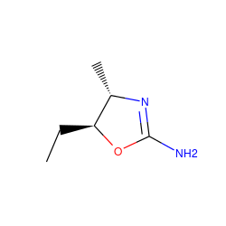 CC[C@@H]1OC(N)=N[C@H]1C ZINC000013588711