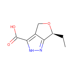 CC[C@@H]1OCc2c1n[nH]c2C(=O)O ZINC000028948759