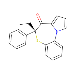 CC[C@]1(c2ccccc2)Sc2ccccc2-n2cccc2C1=O ZINC000001638076