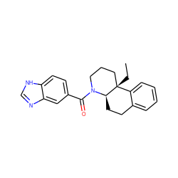 CC[C@]12CCCN(C(=O)c3ccc4[nH]cnc4c3)[C@@H]1CCc1ccccc12 ZINC000117624302