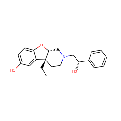 CC[C@]12CCN(C[C@@H](O)c3ccccc3)C[C@H]1Oc1ccc(O)cc12 ZINC000045253145