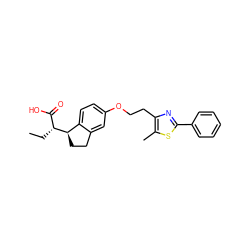 CC[C@H](C(=O)O)[C@@H]1CCc2cc(OCCc3nc(-c4ccccc4)sc3C)ccc21 ZINC000028566352