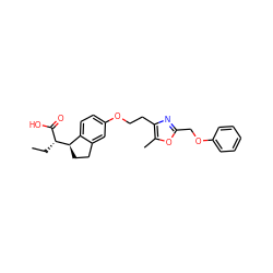 CC[C@H](C(=O)O)[C@@H]1CCc2cc(OCCc3nc(COc4ccccc4)oc3C)ccc21 ZINC000028565726