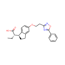 CC[C@H](C(=O)O)[C@@H]1CCc2cc(OCCc3noc(-c4ccccc4)n3)ccc21 ZINC000028563260