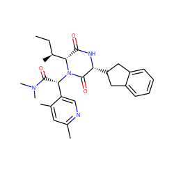 CC[C@H](C)[C@@H]1C(=O)N[C@H](C2Cc3ccccc3C2)C(=O)N1[C@@H](C(=O)N(C)C)c1cnc(C)cc1C ZINC000035922055