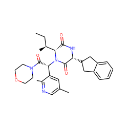 CC[C@H](C)[C@@H]1C(=O)N[C@H](C2Cc3ccccc3C2)C(=O)N1[C@@H](C(=O)N1CCOCC1)c1cc(C)cnc1C ZINC000084725944