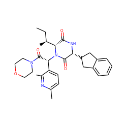 CC[C@H](C)[C@@H]1C(=O)N[C@H](C2Cc3ccccc3C2)C(=O)N1[C@@H](C(=O)N1CCOCC1)c1ccc(C)nc1C ZINC000084727380