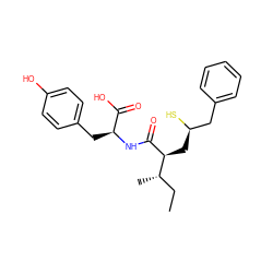 CC[C@H](C)[C@H](C[C@@H](S)Cc1ccccc1)C(=O)N[C@@H](Cc1ccc(O)cc1)C(=O)O ZINC000029549698