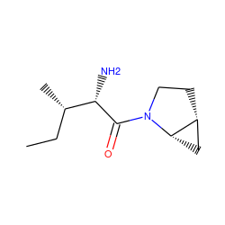 CC[C@H](C)[C@H](N)C(=O)N1CC[C@@H]2C[C@@H]21 ZINC000028824947