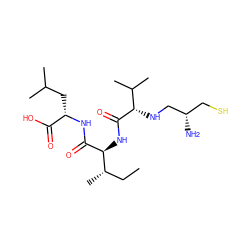 CC[C@H](C)[C@H](NC(=O)[C@@H](NC[C@@H](N)CS)C(C)C)C(=O)N[C@@H](CC(C)C)C(=O)O ZINC000036330489