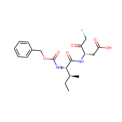 CC[C@H](C)[C@H](NC(=O)OCc1ccccc1)C(=O)N[C@@H](CC(=O)O)C(=O)CF ZINC000028263197