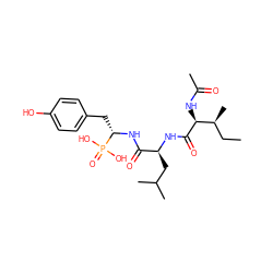 CC[C@H](C)[C@H](NC(C)=O)C(=O)N[C@@H](CC(C)C)C(=O)N[C@@H](Cc1ccc(O)cc1)P(=O)(O)O ZINC000013369322