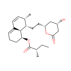 CC[C@H](C)C(=O)O[C@H]1CCC=C2C=C[C@H](C)[C@H](CC[C@@H]3C[C@H](O)CC(=O)O3)[C@H]21 ZINC000007999110