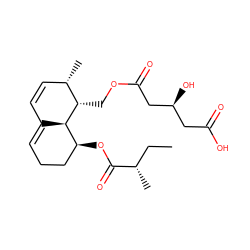 CC[C@H](C)C(=O)O[C@H]1CCC=C2C=C[C@H](C)[C@H](COC(=O)C[C@@H](O)CC(=O)O)[C@H]21 ZINC000029548633