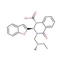 CC[C@H](C)CN1C(=O)c2ccccc2[C@@H](C(=O)O)[C@@H]1c1cc2ccccc2o1 ZINC000045484322