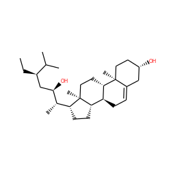 CC[C@H](C[C@@H](O)[C@@H](C)[C@H]1CC[C@H]2[C@@H]3CC=C4C[C@@H](O)CC[C@]4(C)[C@H]3CC[C@@]21C)C(C)C ZINC000139586484