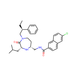 CC[C@H](CN1CC[C@H](CNC(=O)c2ccc3cc(Cl)ccc3c2)N[C@H](CC(C)C)C1=O)c1ccccc1 ZINC000207823403