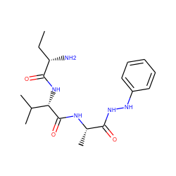 CC[C@H](N)C(=O)N[C@H](C(=O)N[C@@H](C)C(=O)NNc1ccccc1)C(C)C ZINC000064480330