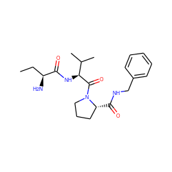 CC[C@H](N)C(=O)N[C@H](C(=O)N1CCC[C@H]1C(=O)NCc1ccccc1)C(C)C ZINC000014951862