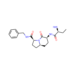 CC[C@H](N)C(=O)N[C@H]1CC[C@H]2CC[C@@H](C(=O)NCc3ccccc3)N2C1=O ZINC000013581525