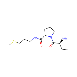 CC[C@H](N)C(=O)N1CCC[C@H]1C(=O)NCCCSC ZINC000013675969