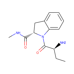 CC[C@H](N)C(=O)N1c2ccccc2C[C@H]1C(=O)NC ZINC000013675988