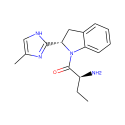 CC[C@H](N)C(=O)N1c2ccccc2C[C@H]1c1nc(C)c[nH]1 ZINC000013492376