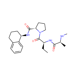 CC[C@H](NC(=O)[C@H](C)NC)C(=O)N1CCC[C@H]1C(=O)N[C@@H]1CCCc2ccccc21 ZINC000059201472