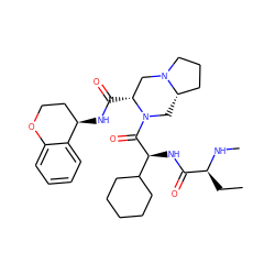 CC[C@H](NC)C(=O)N[C@H](C(=O)N1C[C@H]2CCCN2C[C@H]1C(=O)N[C@@H]1CCOc2ccccc21)C1CCCCC1 ZINC000098208138