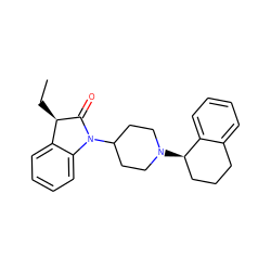 CC[C@H]1C(=O)N(C2CCN([C@@H]3CCCc4ccccc43)CC2)c2ccccc21 ZINC000169341818