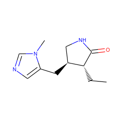 CC[C@H]1C(=O)NC[C@@H]1Cc1cncn1C ZINC000013447160