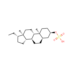 CC[C@H]1CC[C@H]2[C@@H]3CC[C@@H]4C[C@H](OS(=O)(=O)O)CC[C@]4(C)[C@H]3CC[C@]12C ZINC000473094054