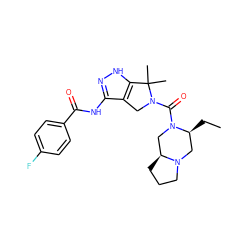 CC[C@H]1CN2CCC[C@H]2CN1C(=O)N1Cc2c(NC(=O)c3ccc(F)cc3)n[nH]c2C1(C)C ZINC000114182246