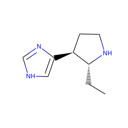 CC[C@H]1NCC[C@@H]1c1c[nH]cn1 ZINC000026500805