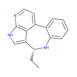 CC[C@H]1Nc2ccccc2-c2ccnc3[nH]cc1c23 ZINC000045351284