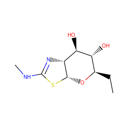 CC[C@H]1O[C@@H]2SC(NC)=N[C@@H]2[C@@H](O)[C@@H]1O ZINC000167065584