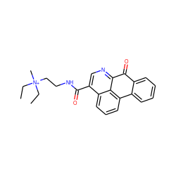 CC[N+](C)(CC)CCNC(=O)c1cnc2c3c(cccc13)-c1ccccc1C2=O ZINC000043017244