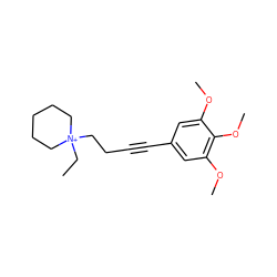 CC[N+]1(CCC#Cc2cc(OC)c(OC)c(OC)c2)CCCCC1 ZINC000058576140