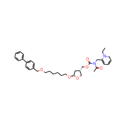 CC[n+]1ccccc1CN(C(C)=O)C(=O)OC[C@@H]1CO[C@@H](OCCCCCCOCc2ccc(-c3ccccc3)cc2)C1 ZINC000027743287