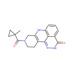 CC1(C(=O)N2CCc3c([nH]c4cccc5c(=O)[nH]nc3c45)C2)CC1 ZINC000150096554