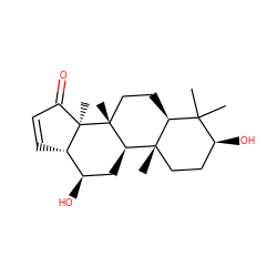 CC1(C)[C@@H](O)CC[C@@]2(C)[C@H]1CC[C@]1(C)[C@@H]2C[C@@H](O)[C@@H]2C=CC(=O)[C@]21C ZINC000299865939