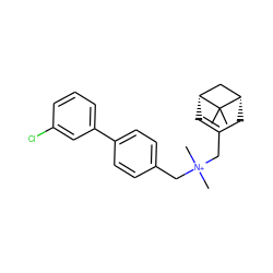 CC1(C)[C@@H]2C=C(C[N+](C)(C)Cc3ccc(-c4cccc(Cl)c4)cc3)C[C@H]1C2 ZINC000095564878