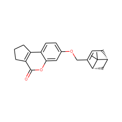 CC1(C)[C@@H]2CC=C(COc3ccc4c5c(c(=O)oc4c3)CCC5)[C@H]1C2 ZINC001772611190