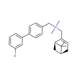 CC1(C)[C@H]2CC=C(C[N+](C)(C)Cc3ccc(-c4cccc(Br)c4)cc3)[C@@H]1C2 ZINC000095564869