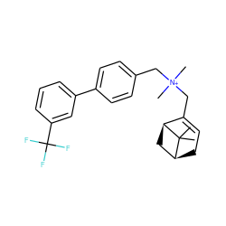 CC1(C)[C@H]2CC=C(C[N+](C)(C)Cc3ccc(-c4cccc(C(F)(F)F)c4)cc3)[C@@H]1C2 ZINC000095562203