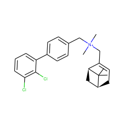 CC1(C)[C@H]2CC=C(C[N+](C)(C)Cc3ccc(-c4cccc(Cl)c4Cl)cc3)[C@@H]1C2 ZINC000095564924