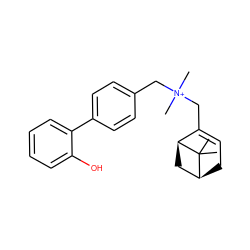 CC1(C)[C@H]2CC=C(C[N+](C)(C)Cc3ccc(-c4ccccc4O)cc3)[C@@H]1C2 ZINC000095564860