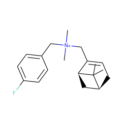 CC1(C)[C@H]2CC=C(C[N+](C)(C)Cc3ccc(F)cc3)[C@@H]1C2 ZINC000095560296