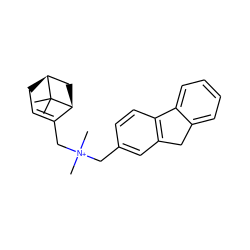 CC1(C)[C@H]2CC=C(C[N+](C)(C)Cc3ccc4c(c3)Cc3ccccc3-4)[C@@H]1C2 ZINC000095566164