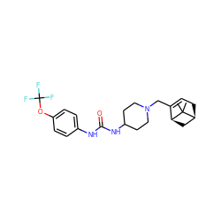 CC1(C)[C@H]2CC=C(CN3CCC(NC(=O)Nc4ccc(OC(F)(F)F)cc4)CC3)[C@@H]1C2 ZINC000028708681